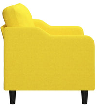 2-Sitzer-Sofa Hellgelb 120 cm Stoff