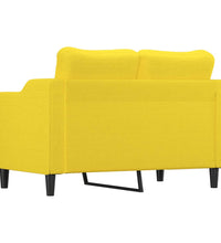 2-Sitzer-Sofa Hellgelb 120 cm Stoff