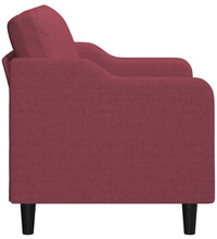 2-Sitzer-Sofa Weinrot 120 cm Stoff