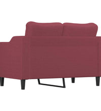 2-Sitzer-Sofa Weinrot 120 cm Stoff