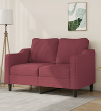 2-Sitzer-Sofa Weinrot 120 cm Stoff
