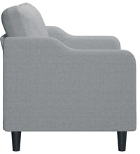 2-Sitzer-Sofa Hellgrau 140 cm Stoff