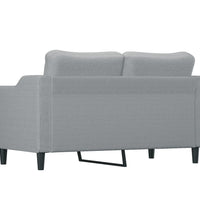2-Sitzer-Sofa Hellgrau 140 cm Stoff