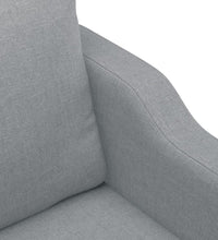 2-Sitzer-Sofa Hellgrau 140 cm Stoff
