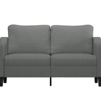 2-Sitzer-Sofa Dunkelgrau 140 cm Stoff