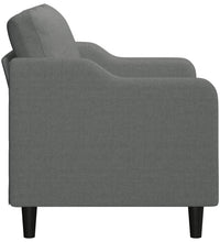 2-Sitzer-Sofa Dunkelgrau 140 cm Stoff