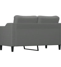 2-Sitzer-Sofa Dunkelgrau 140 cm Stoff