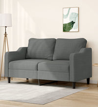 2-Sitzer-Sofa Dunkelgrau 140 cm Stoff
