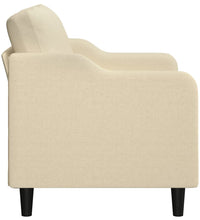 2-Sitzer-Sofa Creme 140 cm Stoff