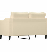 2-Sitzer-Sofa Creme 140 cm Stoff