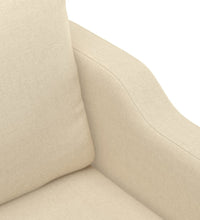 2-Sitzer-Sofa Creme 140 cm Stoff