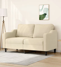 2-Sitzer-Sofa Creme 140 cm Stoff