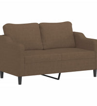 2-Sitzer-Sofa Braun 140 cm Stoff