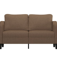 2-Sitzer-Sofa Braun 140 cm Stoff