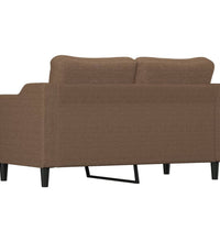 2-Sitzer-Sofa Braun 140 cm Stoff