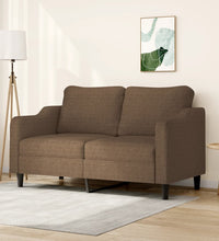 2-Sitzer-Sofa Braun 140 cm Stoff