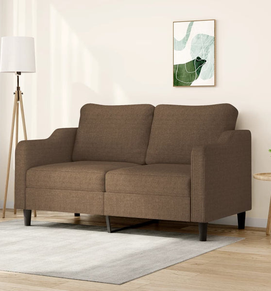 2-Sitzer-Sofa Braun 140 cm Stoff