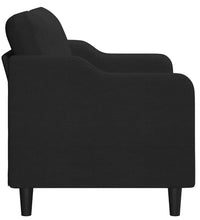 2-Sitzer-Sofa Schwarz 140 cm Stoff