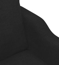 2-Sitzer-Sofa Schwarz 140 cm Stoff