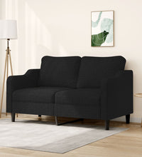 2-Sitzer-Sofa Schwarz 140 cm Stoff