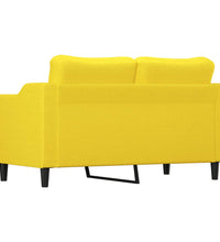 2-Sitzer-Sofa Hellgelb 140 cm Stoff