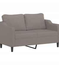2-Sitzer-Sofa Taupe 140 cm Stoff