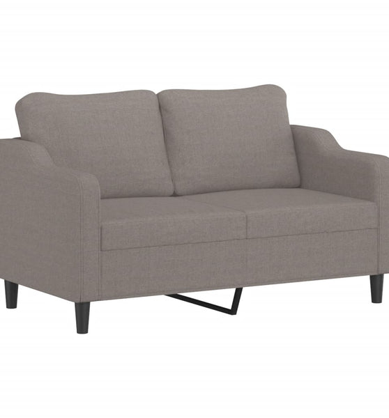 2-Sitzer-Sofa Taupe 140 cm Stoff