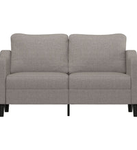 2-Sitzer-Sofa Taupe 140 cm Stoff