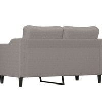 2-Sitzer-Sofa Taupe 140 cm Stoff