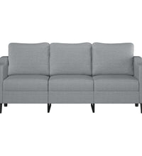 3-Sitzer-Sofa Hellgrau 180 cm Stoff