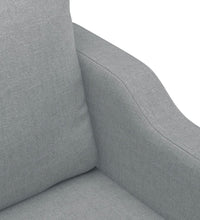 3-Sitzer-Sofa Hellgrau 180 cm Stoff
