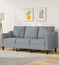 3-Sitzer-Sofa Hellgrau 180 cm Stoff
