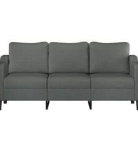 3-Sitzer-Sofa Dunkelgrau 180 cm Stoff