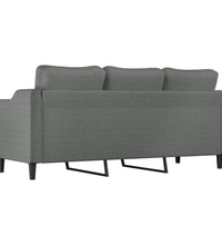 3-Sitzer-Sofa Dunkelgrau 180 cm Stoff