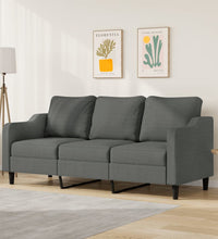 3-Sitzer-Sofa Dunkelgrau 180 cm Stoff