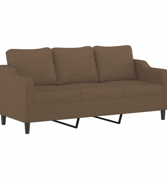 3-Sitzer-Sofa Braun 180 cm Stoff