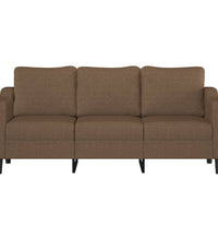 3-Sitzer-Sofa Braun 180 cm Stoff