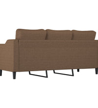 3-Sitzer-Sofa Braun 180 cm Stoff