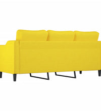 3-Sitzer-Sofa Hellgelb 180 cm Stoff