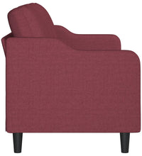 3-Sitzer-Sofa Weinrot 180 cm Stoff