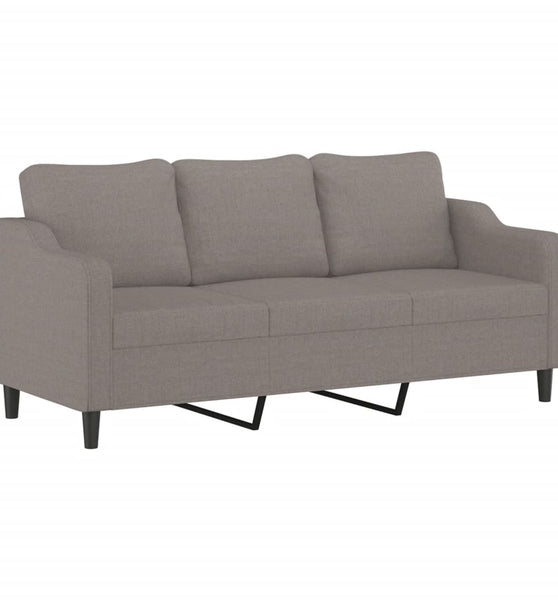 3-Sitzer-Sofa Taupe 180 cm Stoff