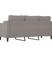 3-Sitzer-Sofa Taupe 180 cm Stoff
