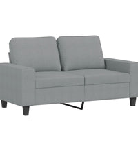 2-Sitzer-Sofa Hellgrau 120 cm Stoff