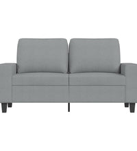 2-Sitzer-Sofa Hellgrau 120 cm Stoff