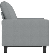 2-Sitzer-Sofa Hellgrau 120 cm Stoff