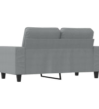 2-Sitzer-Sofa Hellgrau 120 cm Stoff