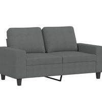 2-Sitzer-Sofa Dunkelgrau 120 cm Stoff