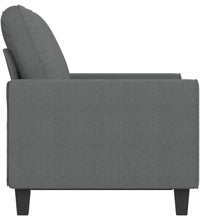 2-Sitzer-Sofa Dunkelgrau 120 cm Stoff