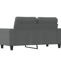 2-Sitzer-Sofa Dunkelgrau 120 cm Stoff