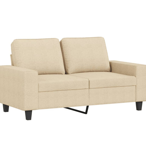 2-Sitzer-Sofa Creme 120 cm Stoff